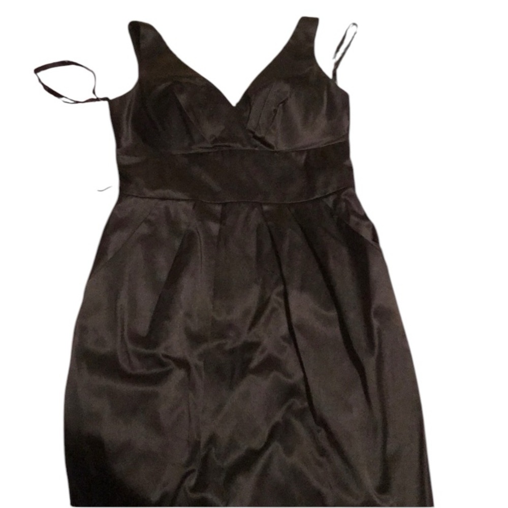 Black Satin Cocktail Dress